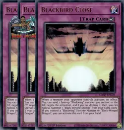 Yugioh! 3x Blackbird Close L5DD-ENC25 Ultra Rare 1st Ed NM - Image 1