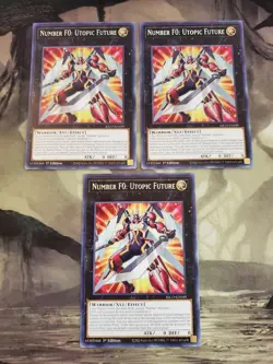 Yugioh - Number F0: Utopic Future KICO-EN049 NM 1st ed Rare x3 - Image 1