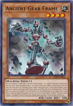 Ancient Gear Frame - LED2-EN030 - Rare - 1st Edition Legendary Duelists: Ancient - Image 1