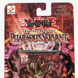 VTG YuGiOh Pharaoh's Servant Blister Booster Pack Sealed Square Original Konami - Image 3