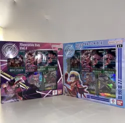 Bandai One Piece Trading Card Game: Illustration Box Volume 3 + 4 BUNDLE SEALED! - Image 1