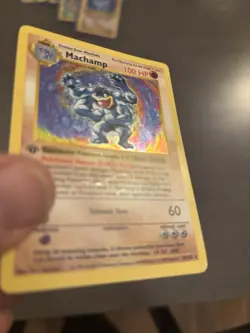 Pokemon TCG Machamp Shadowless 1st Edition Holo Rare Card 8/102 - Image 2