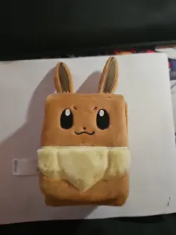 Pokemon Center Prismatic Plush Deck Case Eevee TCG Official Card Holder - Image 1