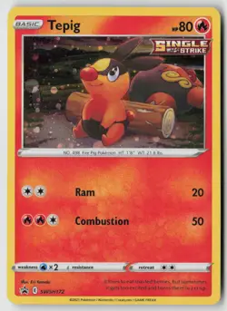 Tepig - SWSH172 - SWSH: Sword & Shield Promo Cards Holo - PTCG - LP - Image 1