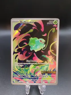 Bulbasaur 133/132 Pokemon TCG Mega Evolutions Stamped Promo Card NM+ - Image 1