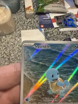 Pokemon Squirtle TCG Illustration Rare Card 170/165 SV-151 Near Mint Condition - Image 3