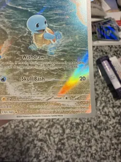 Pokemon Squirtle TCG Illustration Rare Card 170/165 SV-151 Near Mint Condition - Image 5