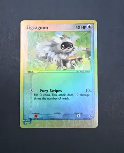 LP+ Zigzagoon Reverse Holo 29/109 Ruby and Sapphire Pokemon Card - Image 1