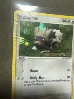 Pokemon Card Zigzagoon EX Emerald Reverse Holo 74/106 DMG - Image 2