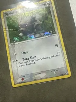 Pokemon Card Zigzagoon EX Emerald Reverse Holo 74/106 DMG - Image 3
