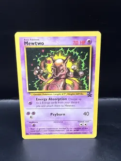 Pokemon Card - Mewtwo WoTC Black Star Promo 14 Non-Holo D - Image 2