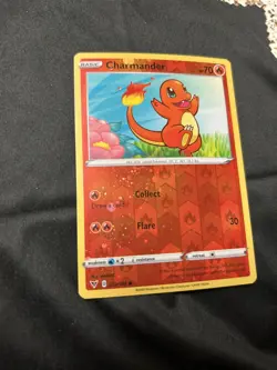 HD SWIRL Charmander Reverse Cosmos Holo Promo 023/185 Pokemon Card Light Play - Image 2