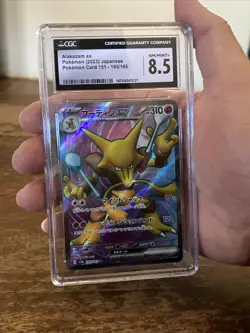 Pokemon Card 151 Alakazam ex SR 190/165 sv2a SR Japanese Graded 8.5 CGC Grading - Image 4
