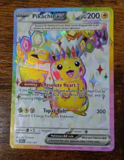 Pikachu ex 219/191 Surging Sparks Pokemon Card NM-MINT - Image 1