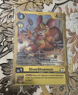 Digimon Card Game ShoeShoemon P-165 LM-06 Billion Bullet Limited Promo - Image 1
