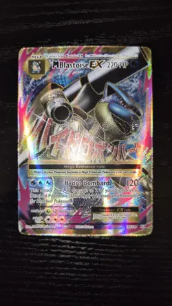 M Blastoise EX (Full Art) 102/108 Pokemon XY Evolutions 2016 NM Pokemon TCG MEGA - Image 1