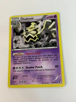 Pokemon Dusknoir 63/149 Boundaries Crossed Cosmos Holo 2012 - Image 1