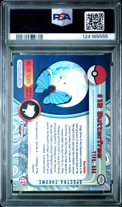 2000 TOPPS CHROME POKEMON T.V. SPECTRA #12 BUTTERFREE PSA 10 - Image 2