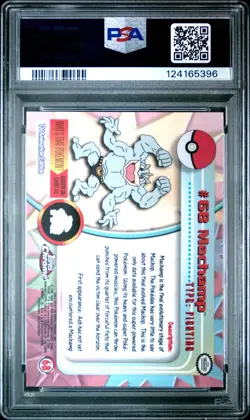 2000 TOPPS CHROME POKEMON T.V. #68 MACHAMP PSA 10 - Image 2
