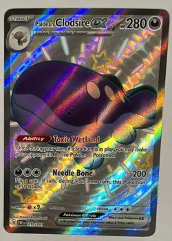 Pokemon TCG Paldean Clodsire Ex Scarlet & Violet Paldean Fates 219/091 Near Mint - Image 1