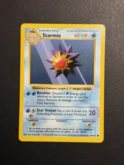 STARMIE 64/102 - Pokemon TCG 1999 Shadowless Base Set - Vintage WOTC - Image 1