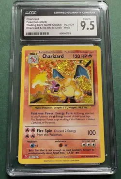 2023 POKEMON CLC-CLASSIC CHARIZARD & HO-OH EX DECK #003 CHARIZARD CGC 9.5 - Image 1