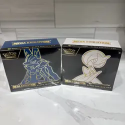 Mega Evolution Pokemon Center Elite Trainer Boxes Lucario & Gardevoir ETBs Set - Image 1
