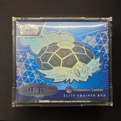 Stellar Crown Pokemon Center Exclusive Elite Trainer Box PKC ETB w/ Acrylic Case - Image 1