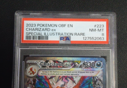 2023 POKEMON Charizard EX 223/197 Obsidian Flames SIR PSA NM-MT 8 - Image 2
