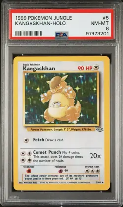 PSA 8 Kangaskhan Holo WOTC Jungle Set Pokemon TCG 1999 05/64 - Image 1