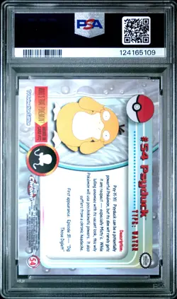 2000 TOPPS CHROME POKEMON T.V. #54 PSYDUCK PSA 10 - Image 2