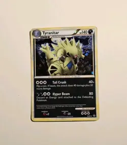 Tyranitar 26/95 Pokemon HGSS Unleashed Holo Rare MP - Image 1
