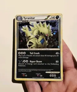 Tyranitar 26/95 Pokemon HGSS Unleashed Holo Rare MP - Image 3