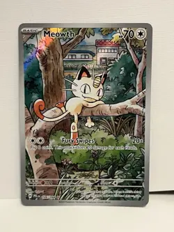 Meowth 106/94 Full Art Phantasmal Flames Pokemon TCG MINT CONDITION NEW - Image 1