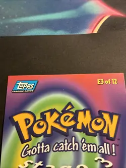 Pokemon Topps Venusaur E3 of 12 Non Holo Blue Label Stage 3 #03 - Image 3