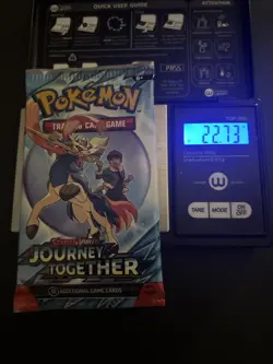 Heavy! Over 22.73 Gram Pokemon Journey Together Booster Pack Sealed - Image 1