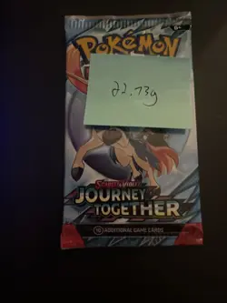 Heavy! Over 22.73 Gram Pokemon Journey Together Booster Pack Sealed - Image 4