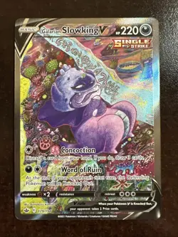 Galarian Slowking v 179/198 Pokemon TCG Chilling Reign VLP - Image 1