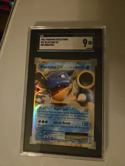 2016 Pokemon XY Evolutions Blastoise EX #21 Graded SGC 9 Mint - Image 1