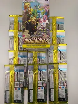 EVOLVING SKIES KOREAN POKEMON EEVEE HEROES 10 x FACTORY SEALED BOOSTER PACK A3 - Image 2