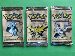 Pokemon Fossil **EMPTY** Booster 1st Edition Packs Complete Set NM-MINT - Image 1