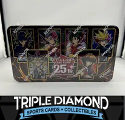 Yu-Gi-Oh! TCG 25th Quarter Century Anniv Tin Dueling Heroes 1st Ed Sealed R967 - Image 1