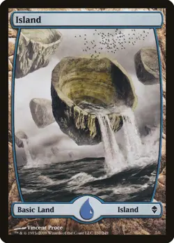 Island (237) Zendikar NM Basic Land Extended / Full Art MAGIC CARD ABUGames - Image 1