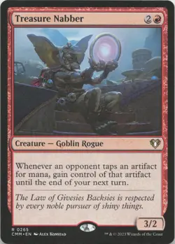 Treasure Nabber R Commander Masters 265 NM MTG - Image 1