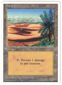 Magic: The Gathering (MTG 4th Edition) 1995 - Oasis - Image 1