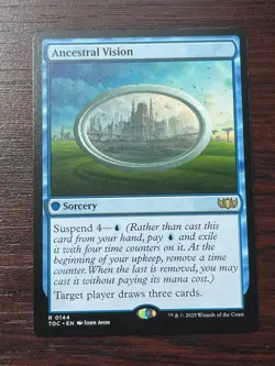 1x ANCESTRAL VISION - Commander - MTG - Magic the Gathering - Image 1