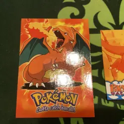 Pokemon Movie Charizard E6 of 12 NON-HOLO TOPPS CARD. Bonus Charizard added📈🔥 - Image 2