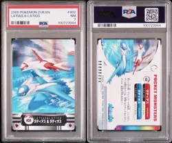 Latios Latias Pokemon Zukan Card #402 Nintendo Japanese Rare 2005 PSA 7 - Image 3