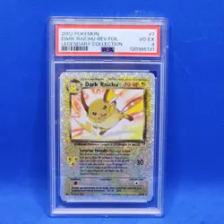 PSA 4 2002 Pokemon Legendary Collection Dark Raichu 7/110 Reverse Holo Foil WOTC - Image 1