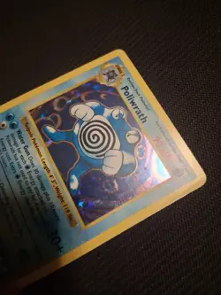 Poliwrath Pokemon TCG Base Set Holo Shadowless Rare Card 13/102 MP Condition - Image 3